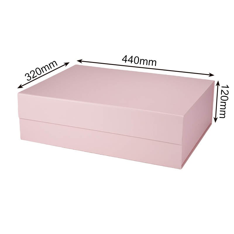 Magnetic Gift Box 440x320x120mm Pink - 12/Pack - dimensions