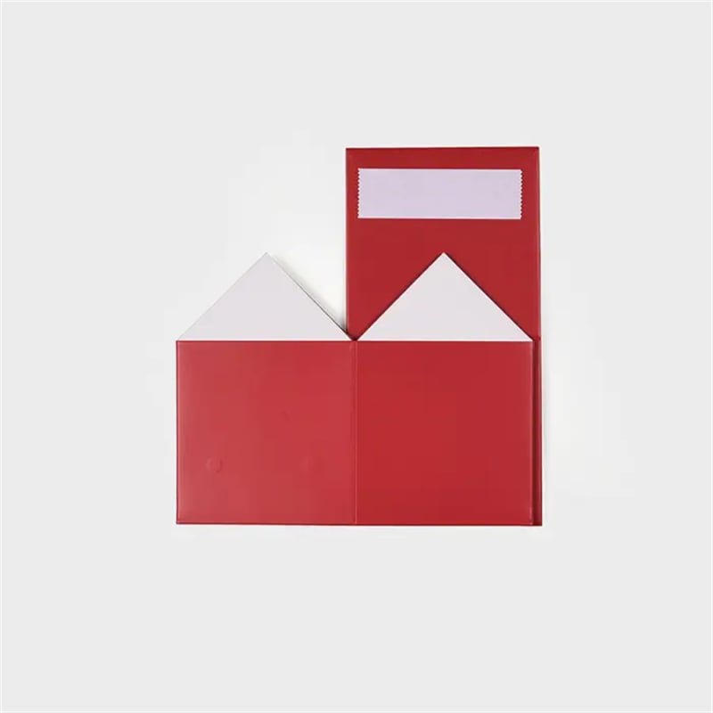 Magnetic Gift Box with Ribbon 120x120x120mm Red - 50/Pack - dimensions