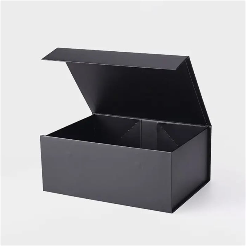 Magnetic Gift Box with Ribbon 235x170x100mm Black - 25/Pack - dimensions