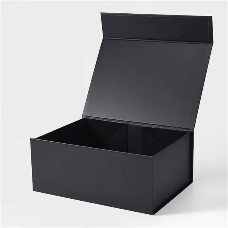 Magnetic Gift Box with Ribbon 235x170x100mm Black - 25/Pack - dimensions