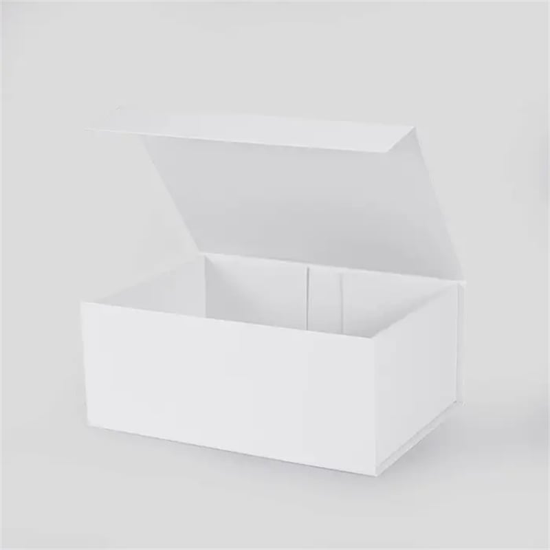 Magnetic Gift Box with Ribbon 235x170x100mm White - 25/Pack - dimensions