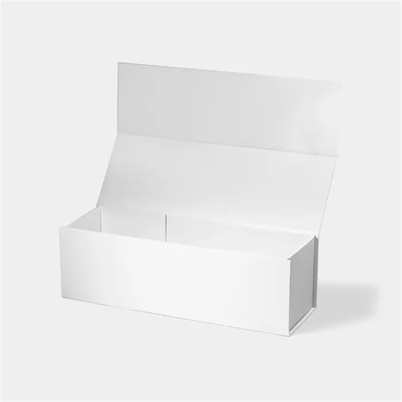 Magnetic Gift Wine Box 325x110x105mm White - 25/Pack - dimensions