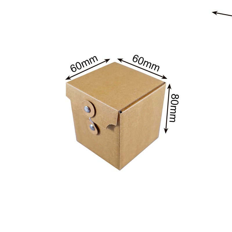 Candle Packing Boxes with Buckle Rope 60x60x80mm - 50/Pack - dimensions