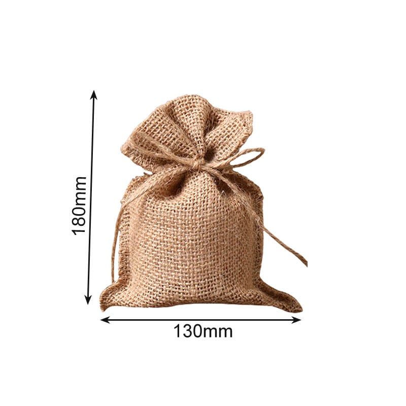 Hessian drawstring bags hotsell