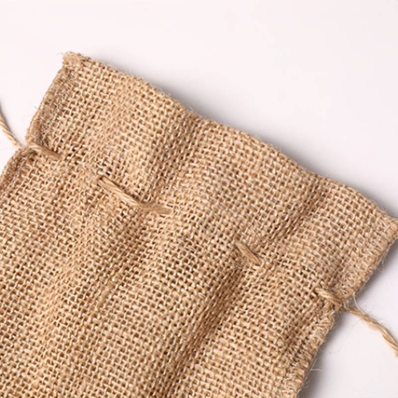 Hessian Drawstring Gift Bags 190x300mm - 10/Pack - dimensions