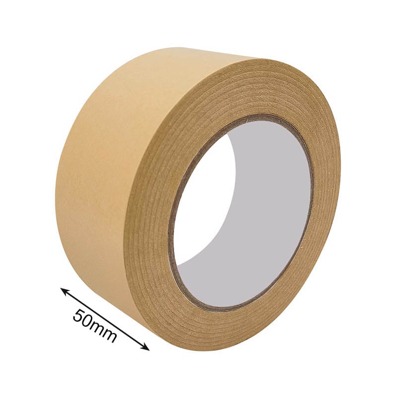 Kraft Paper Packing Tape 50mmx30M Brown 36 Rolls - dimensions