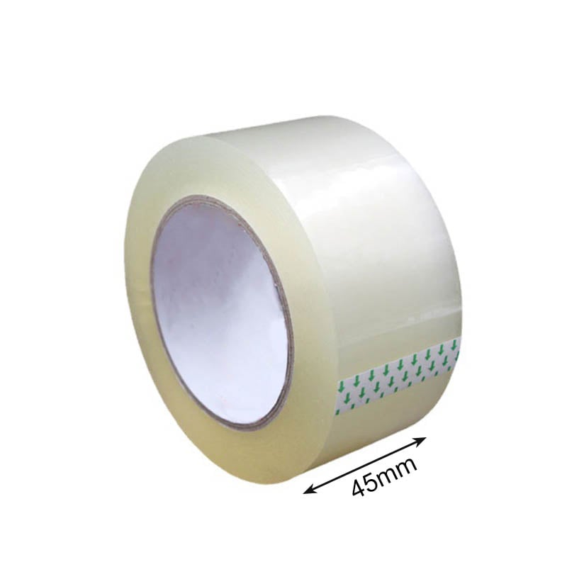 Plastic Packing Tape 45mmx100M Clear 36 Rolls - dimensions