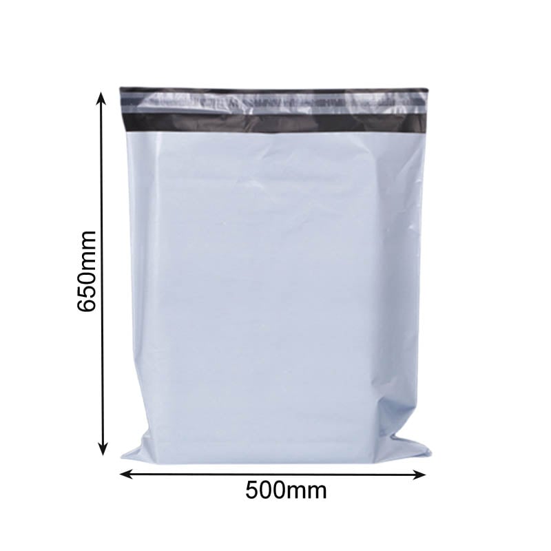 Large Poly Mailing Bags 500x650mm - 100/Pack - dimensions