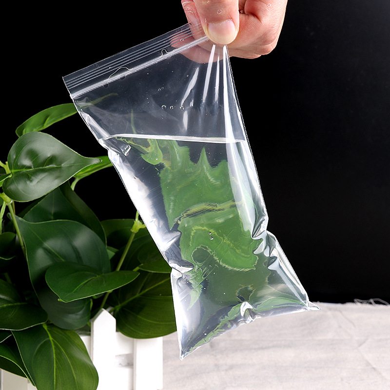 Plastic Ziplock Bags 130x190mm Clear - 1000/Pack - dimensions