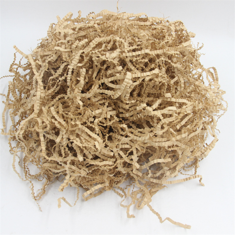 Crinkle Shredded Paper Filler Light Coffee 1kg - dimensions