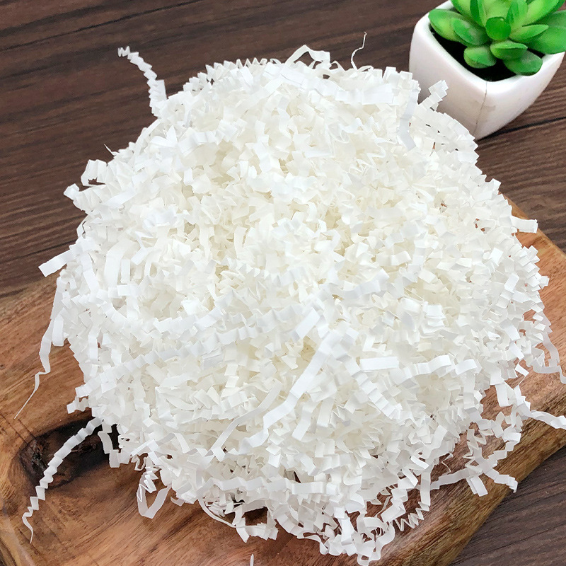 Crinkle Shredded Paper Filler White 1kg - dimensions