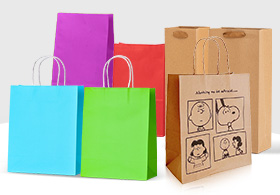 Paper bags Swing tag examples