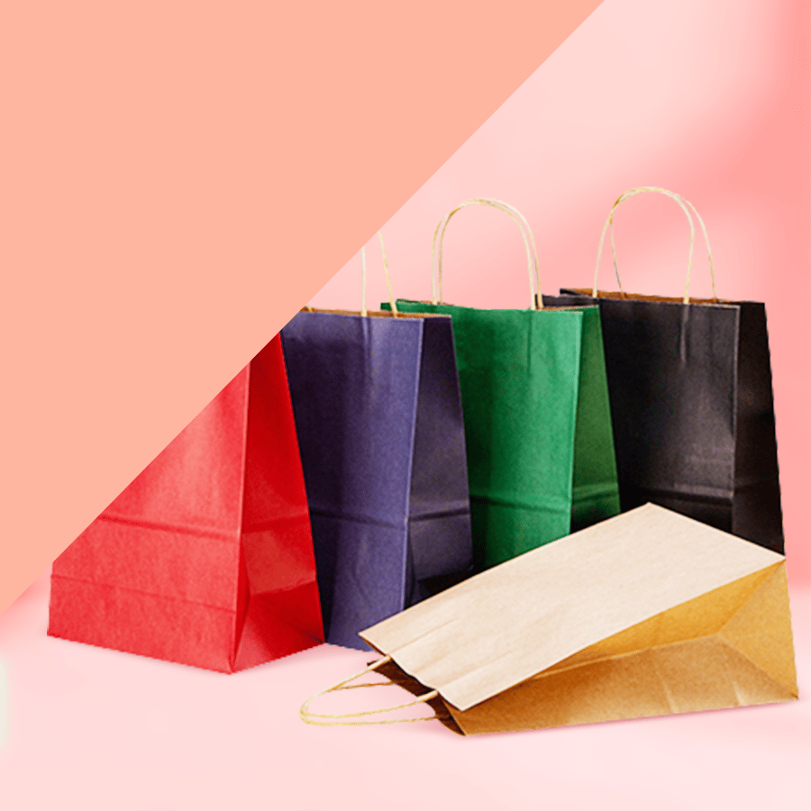 Kraft paper bags - twisted handles