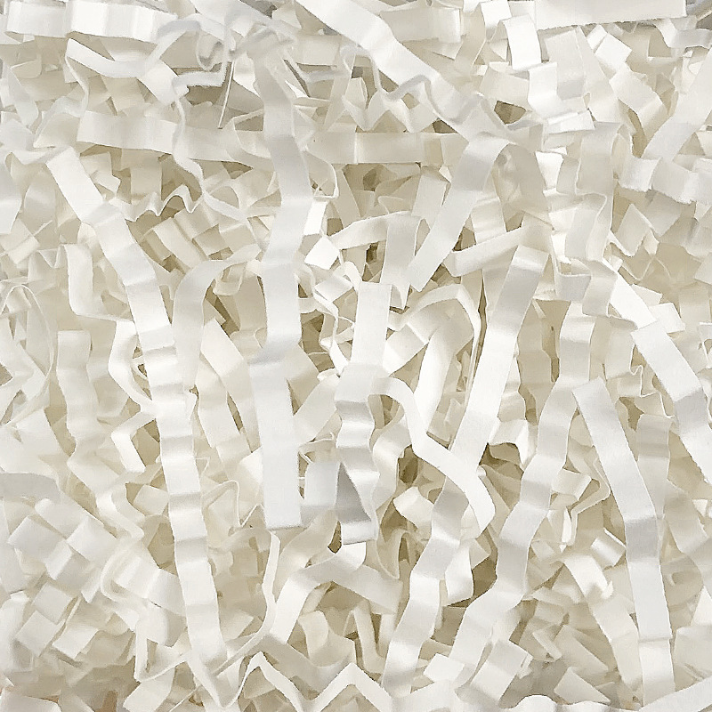 Crinkle Shredded Paper Filler White 1kg - dimensions