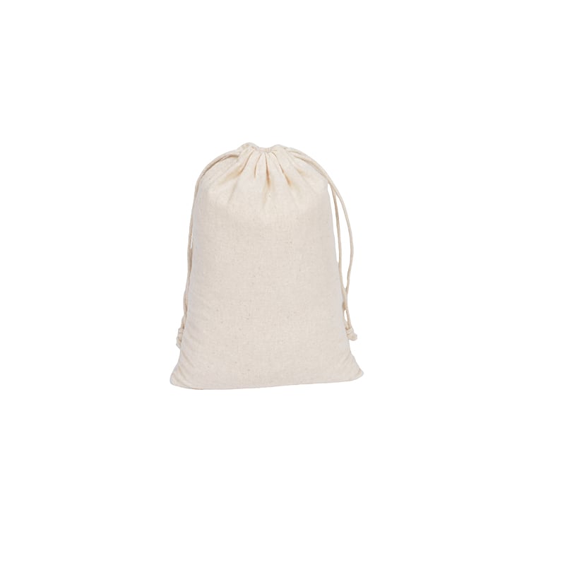 Mini Calico Drawstring Bags 130x180mm - 50/Pack