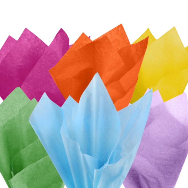 Tissue Paper 750x500mm Rainbow Mix - 480 Sheets