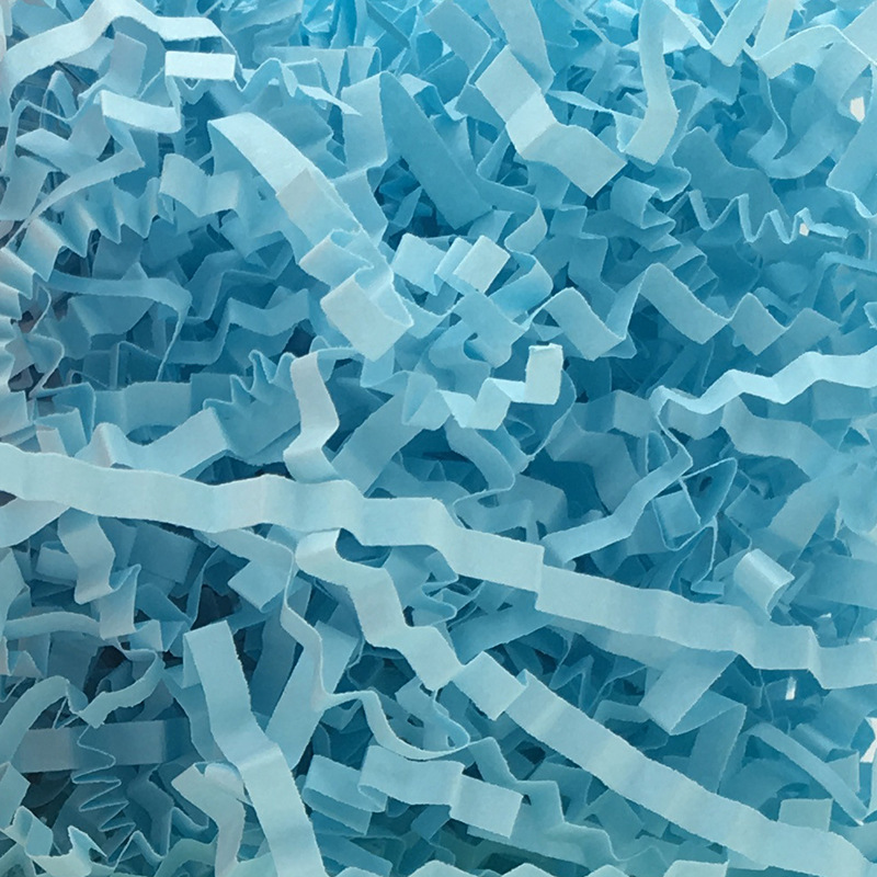 Crinkle Shredded Paper Filler Light Blue 1kg