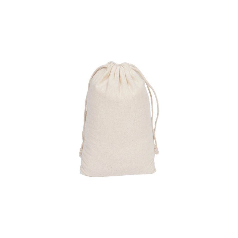 Small Calico Drawstring Bags 150x210mm - 50/Pack - dimensions