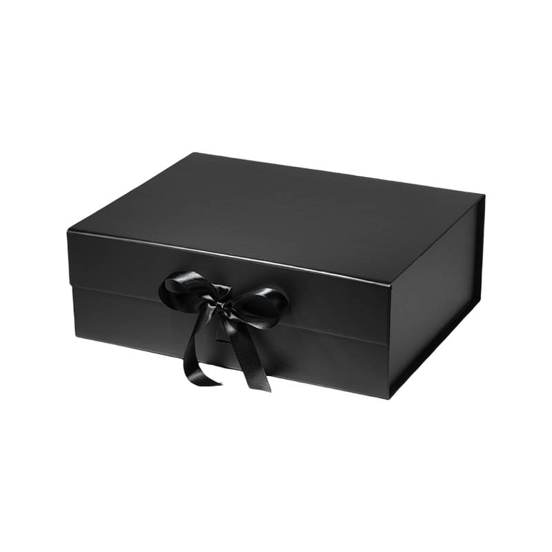 Magnetic Gift Box with Ribbon 330x255x115mm Black - 25/Pack