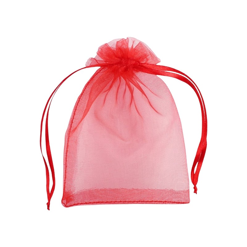 Red Organza Bags - 100/Pack