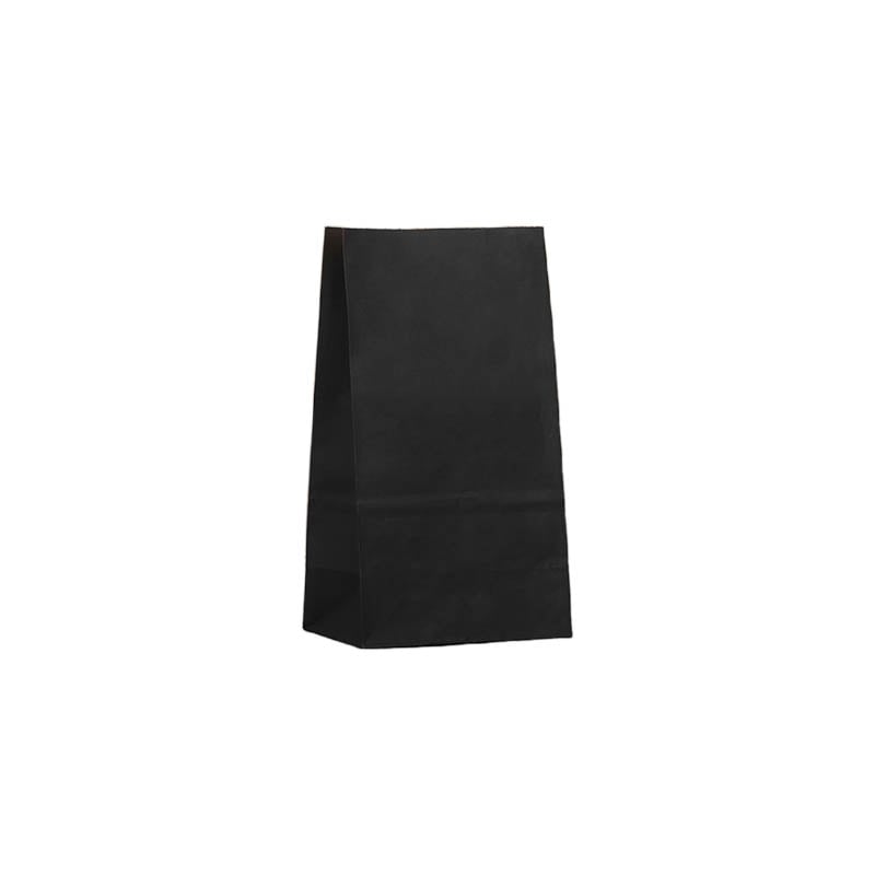 Small Paper Gift Bags No Handles 90x180mm Black - 100/Pack