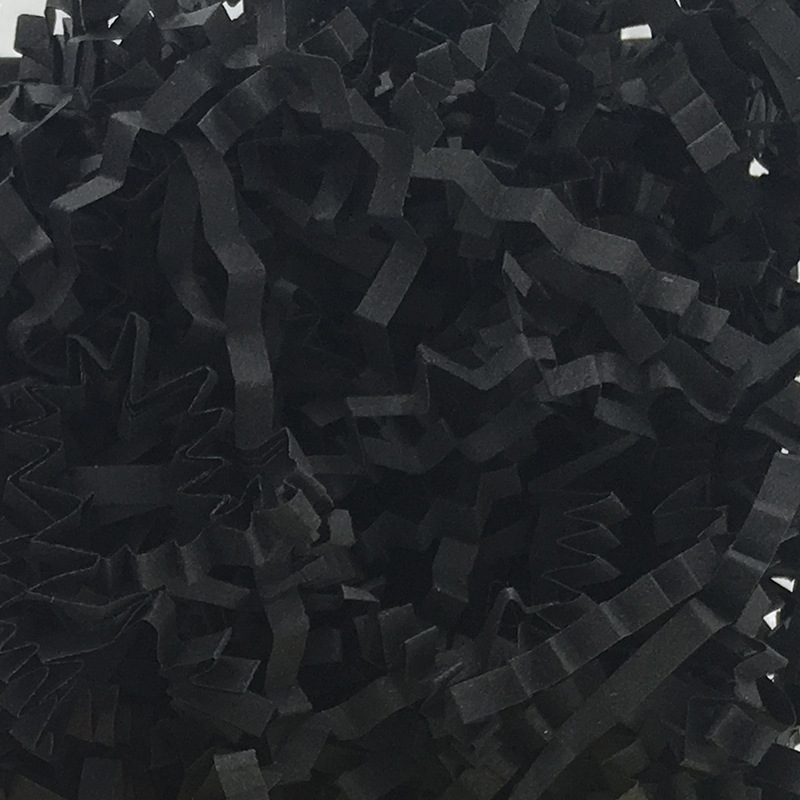 Crinkle Shredded Paper Filler Black 1kg - dimensions