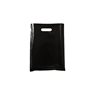 Small Plastic Bags with Die Cut Handles 200x300mm Black - 100/Pack