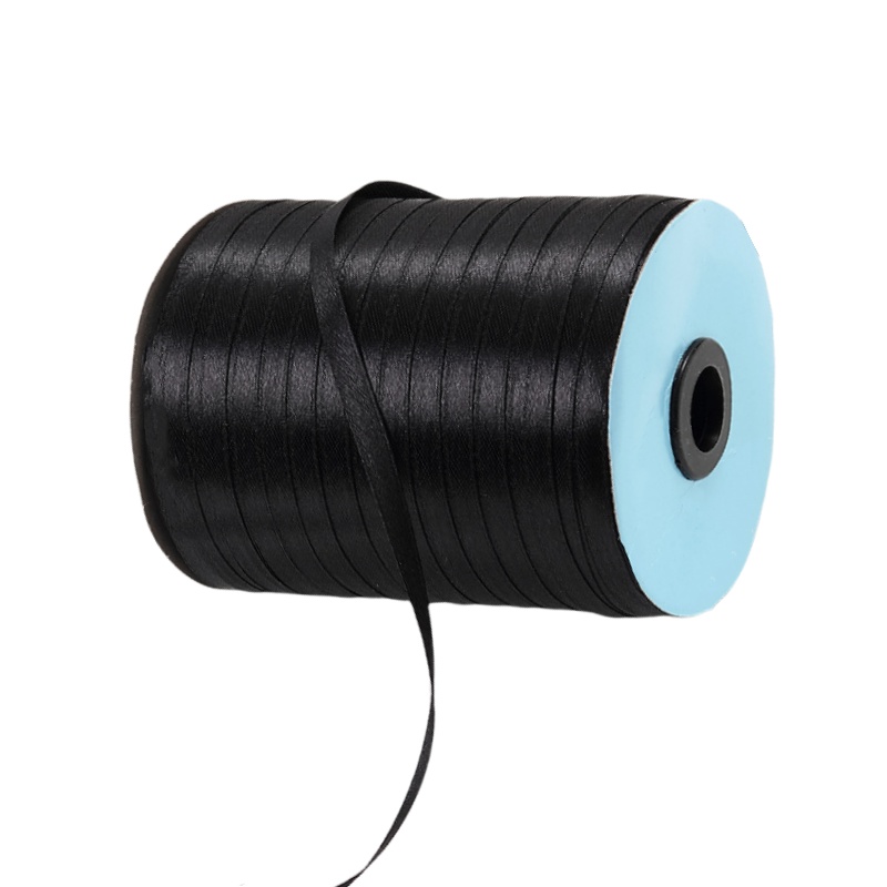 Single Faced Satin Ribbon Roll 6mmx530M Black