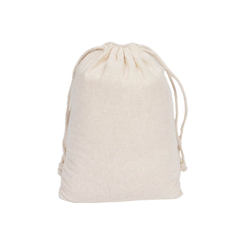 Medium Calico Drawstring Bags 300x400mm - 50/Pack - dimensions