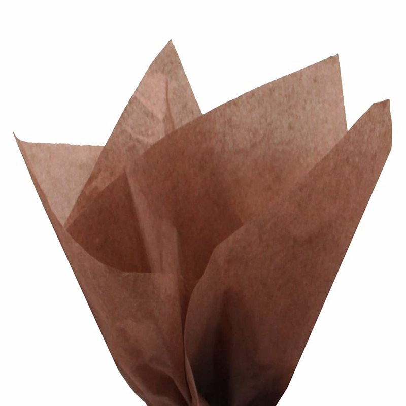 Tissue Paper 750x500mm Chocolate Brown - 480 Sheets - dimensions