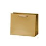 Matt Laminated Paper Bags 400x125x300mm Gold - 50/Pack