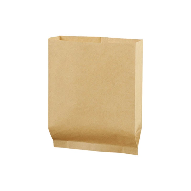 Greaseproof Paper Bags Flat Bottom 160x180mm Brown - 600/Pack - dimensions