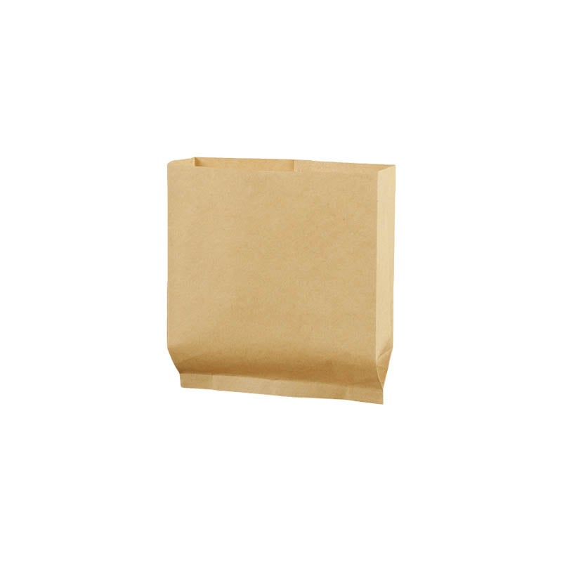 Greaseproof Paper Bags Flat Bottom 140x140mm Brown - 600/Pack