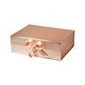 Magnetic Gift Box with Ribbon 330x255x115mm Rose Gold - 25/Pack