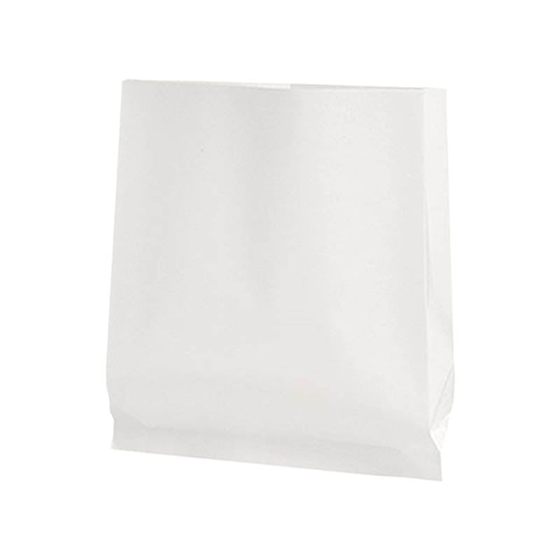 Greaseproof Paper Bags Flat Bottom 200x250mm White - 600/Pack - dimensions