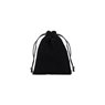 Velvet Drawstring Bags 100x120mm Black - 50/Pack