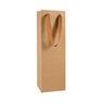 Paper Wine Bags Single Bottle 110x350mm Brown - 50/Pack