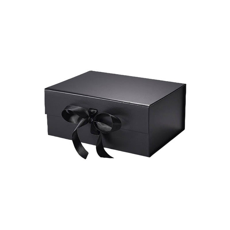 Magnetic Gift Box with Ribbon 235x170x100mm Black - 25/Pack