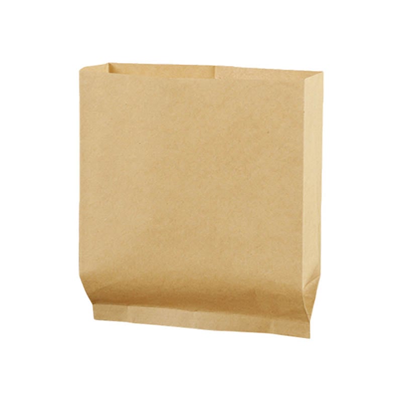 Greaseproof Paper Bags Flat Bottom 200x250mm Brown - 600/Pack - dimensions