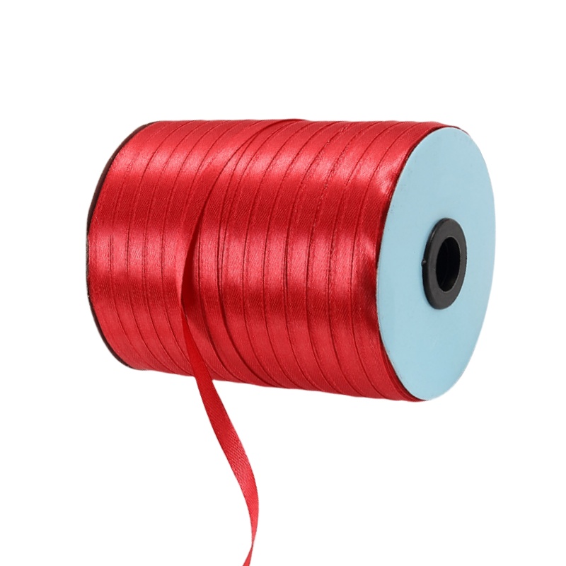 Single Faced Satin Ribbon Roll 6mmx530M Red