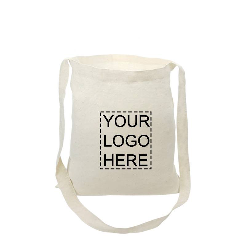 Custom Printed Calico Bags with Shoulder Strap 300x380mm - MOQ 100