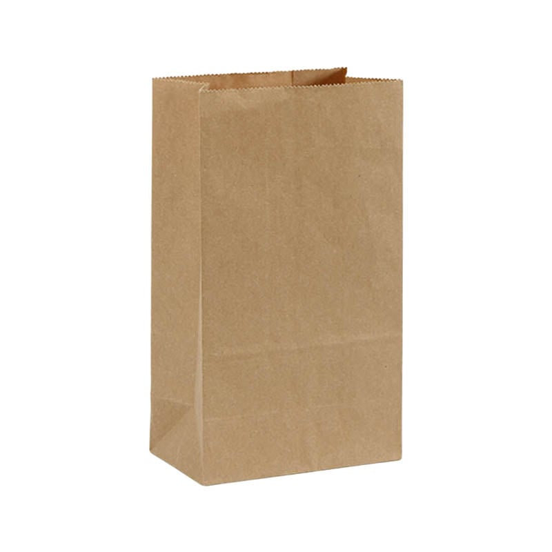 Greaseproof Paper Bags Square Bottom 180x320mm Brown - 300/Pack - dimensions