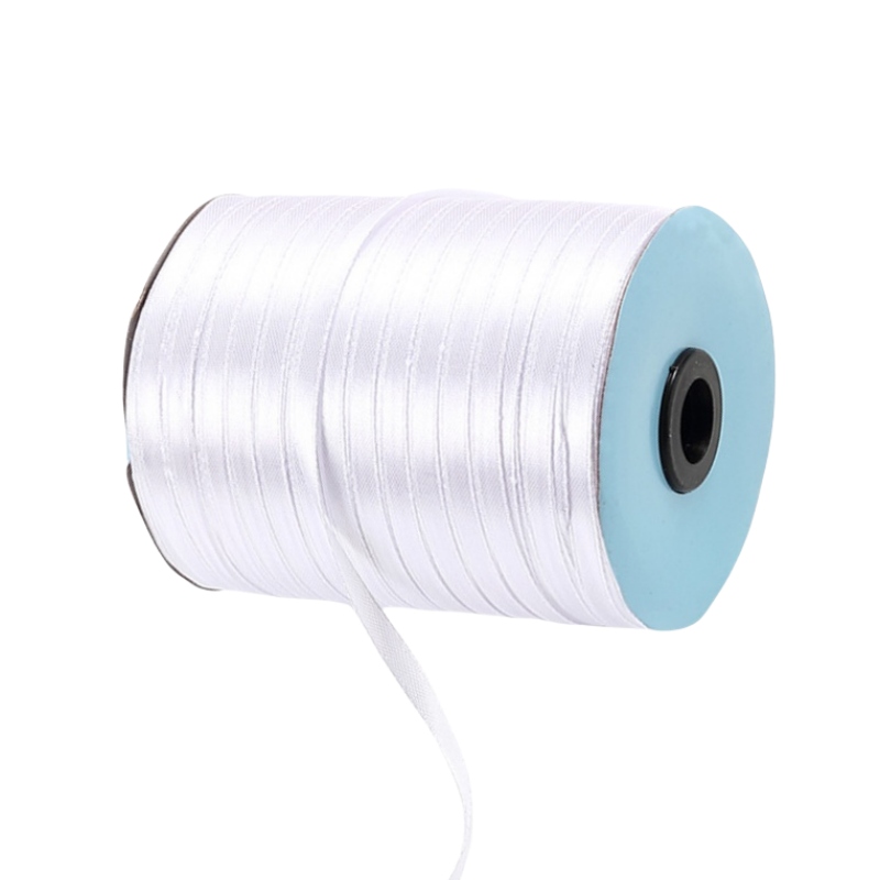 Single Faced Satin Ribbon Roll 6mmx530M White - dimensions