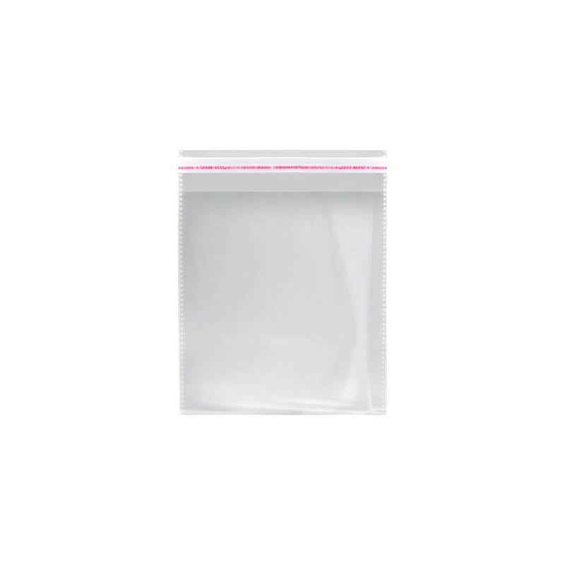 Peel and Seal Cellophane Bags 80x90mm - 1000/Pack - dimensions