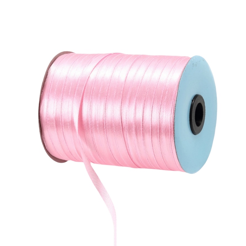 Single Faced Satin Ribbon Roll 6mmx530M Light Pink - dimensions