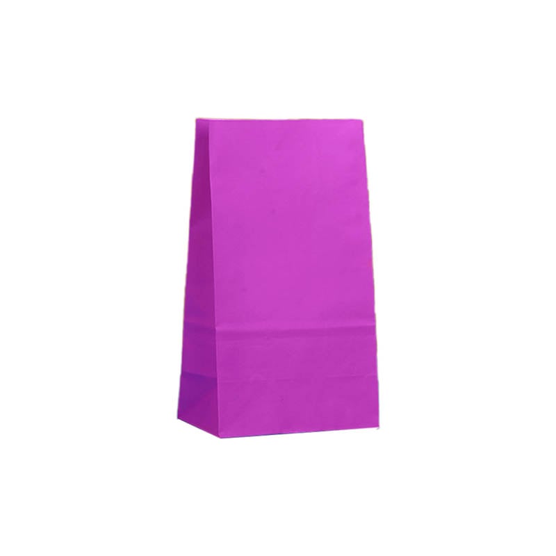 Medium Paper Gift Bags No Handles 130x240mm Purple - 100/Pack