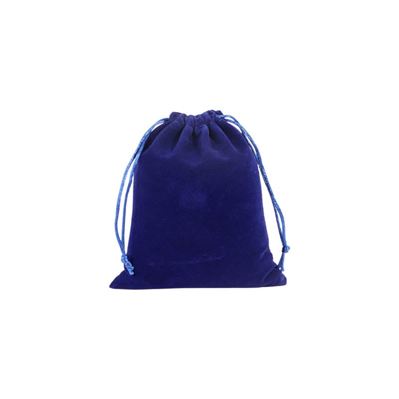 Double Sided Velvet Drawstring Bags 100x140mm Royal Blue - 50/Pack