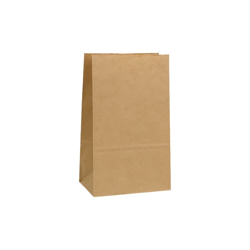 Medium Paper Gift Bags No Handles 130x240mm Brown - 100/Pack - dimensions