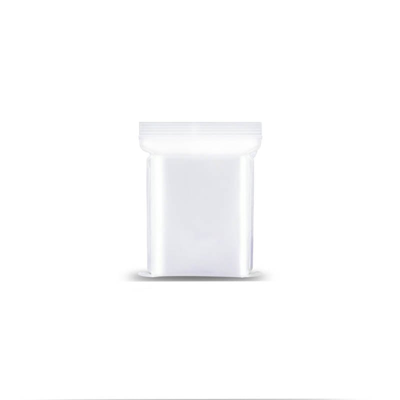 Plastic Zipper Bags 80x120mm Clear - 1000/Pack - dimensions