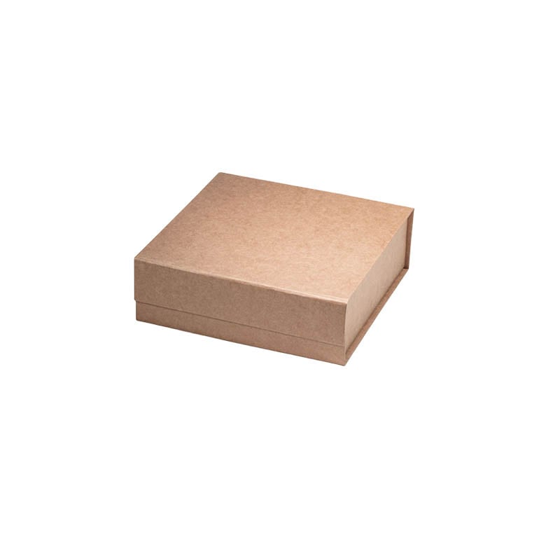 Magnetic Gift Box 120x120x40mm Brown - 50/Pack